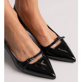 slingback kitten heel tfp - black patent σε προσφορά