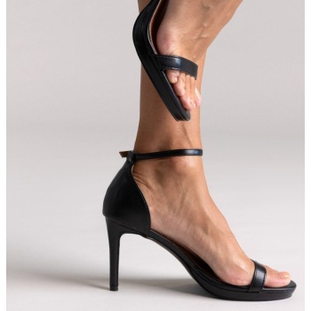 sandals stiletto heel - black matte σε προσφορά