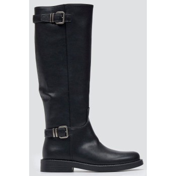 riding boots buckle straps - black matte σε προσφορά