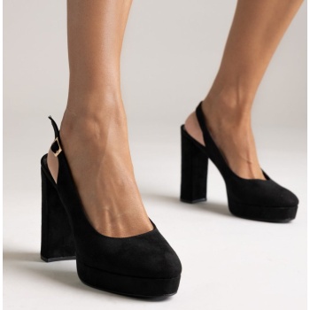 slingback pumps tfp - black suede σε προσφορά