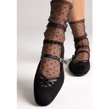 tfp mary jane ballet flats - black suede σε προσφορά