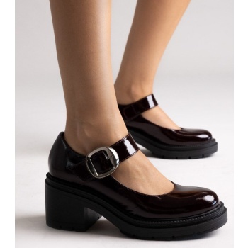 tfp mary jane platform block heel pumps σε προσφορά