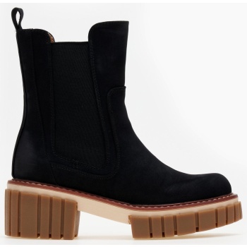 μποτάκια chelsea suede με chunky σόλα σε προσφορά