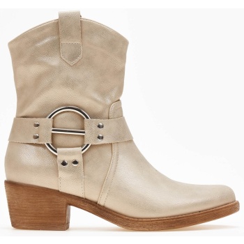 μποτάκια cowboy μυτερά με κρίκο erynn  σε προσφορά