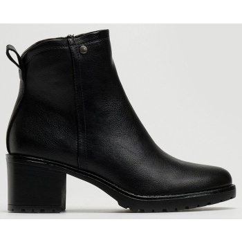 μποτάκια αστραγάλου με τακούνι - μαύρο σε προσφορά