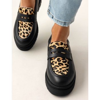 loafers δερμάτινα με ponyskin tfp  σε προσφορά