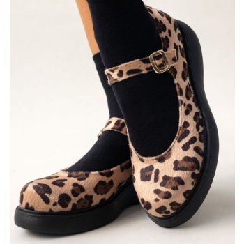 μπαλαρίνες με ponyskin mary janes estil σε προσφορά