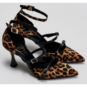 γόβες μυτερές σατέν με print tfp  σε προσφορά