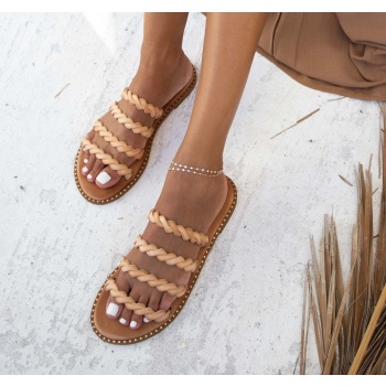 σανδάλια δερμάτινα με λουράκια iris σε προσφορά