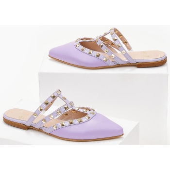 mules κλειστά με τρουκς estil - λιλά σε προσφορά