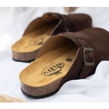 clogs ανατομικά από δέρμα καστόρι