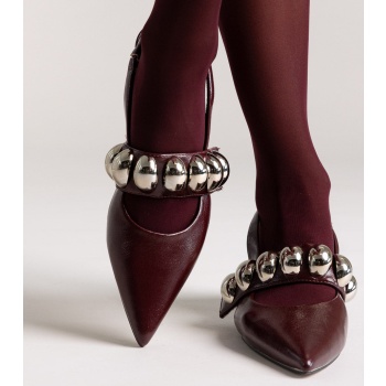 slingback pumps corina - burgundy σε προσφορά