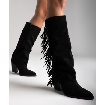 erynn cowboy boots - black suede σε προσφορά