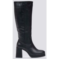  boots platform block heel - black matte