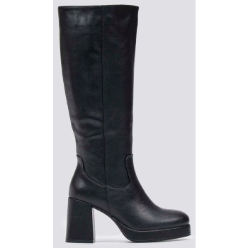 boots platform block heel - black matte σε προσφορά