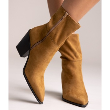corina cowboy ankle boots - camel suede σε προσφορά