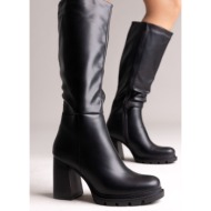  boots platform - black matte