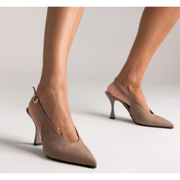 tfp slingback pumps - taupe suede σε προσφορά