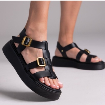 σανδάλια flatforms δερμάτινα gladiator σε προσφορά