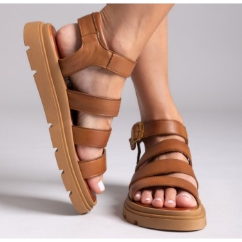 σανδάλια δερμάτινα με φάσες tfp - ταμπά