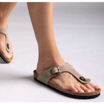 σανδάλια δερμάτινα plakton 181671 