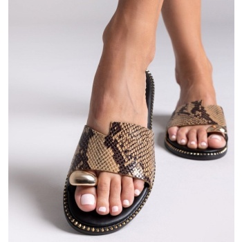 σανδάλια δερμάτινα με print tfp  σε προσφορά