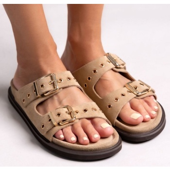 σανδάλια καστόρινα με τοκάδες take me 