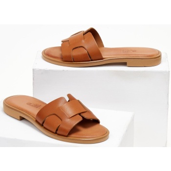 σανδάλια δερμάτινα με φάσα estil - ταμπά σε προσφορά