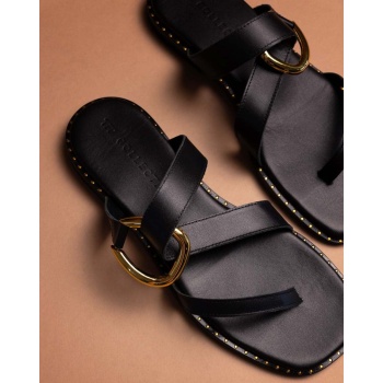 σανδάλια δερμάτινα με περαστό κρίκο tfp