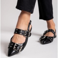  μπαλαρίνες μυτερές με τοκάδες - μαύρο