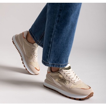 sneakers με ψηλή σόλα erynn - μπεζ σε προσφορά