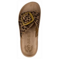  σανδάλια δερμάτινα comfort beatrice fantasy sandals - leopard