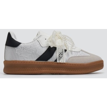 sneakers με πέρλες και δαντέλα erynn  σε προσφορά