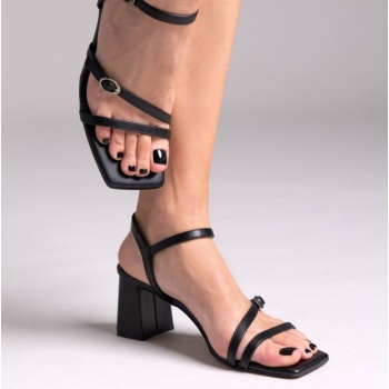 πέδιλα με λεπτά λουράκια tfp - μαύρο