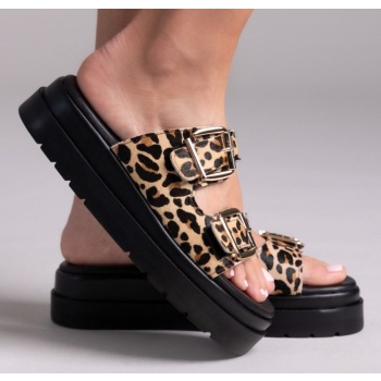 σανδάλια flatforms με print mariella