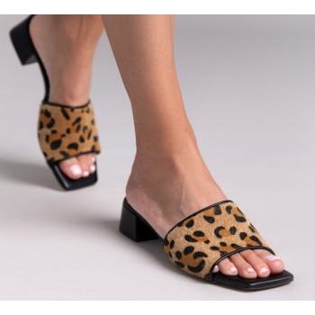 mules με ponyskin φάσα και print tfp  σε προσφορά