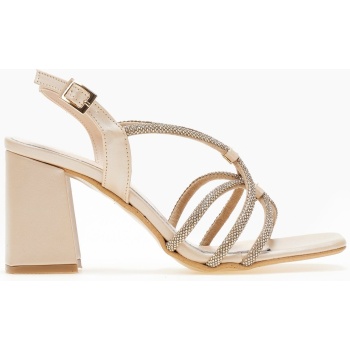 πέδιλα με crossover στρας λουράκια tfp