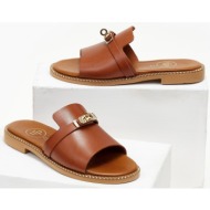  σανδάλια δερμάτινα με αγκράφα tfp - ταμπά