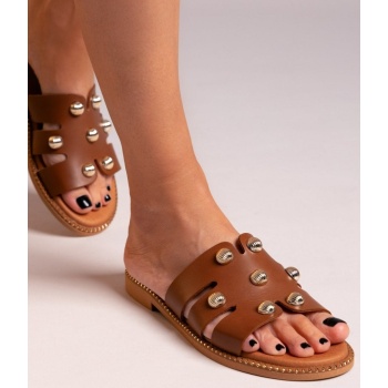 σανδάλια δερμάτινα με τρουκς ragazza