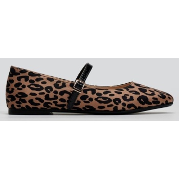 μπαλαρίνες mary jane σατέν με print tfp