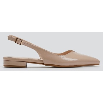 μπαλαρίνες μυτερές με slingback λουράκι σε προσφορά
