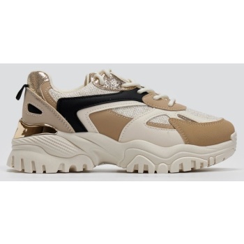 sneakers chunky σε συνδυασμό υλικών σε προσφορά