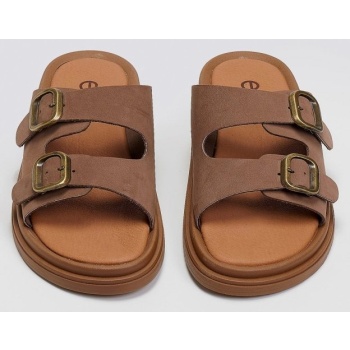 σανδάλια δερμάτινα με τοκάδες estil 