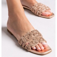  σανδάλια με στρας φάσα iris sandals - χαλκός