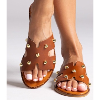 σανδάλια δερμάτινα με τρουκς tfp - ταμπά