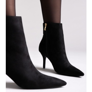 pointed suede ankle boots - black suede σε προσφορά