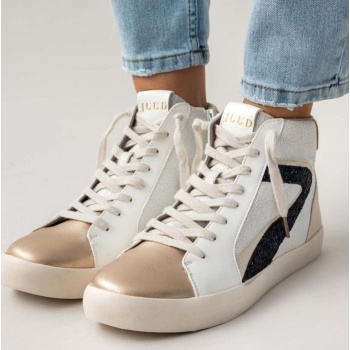 sneakers μποτάκια με μεταλλικό χρώμα σε προσφορά