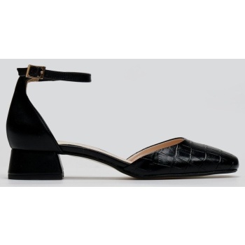 ballet flats croc embossed tfp - μαύρο σε προσφορά