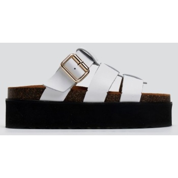 flatforms σανδάλια δερμάτινα ateneo  σε προσφορά
