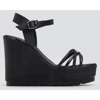 πλατφόρμες με στρας estil - μαύρο σε προσφορά